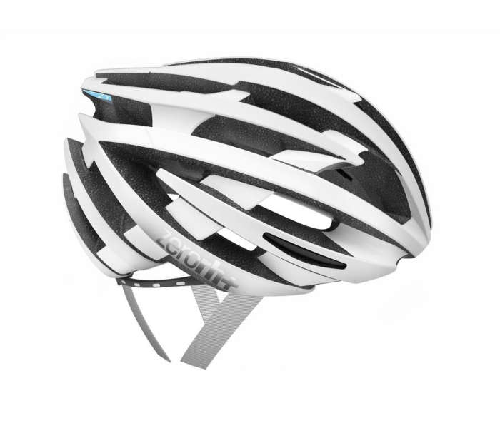 Kask rowerowy zeroRH+ ZY MATT WHITE-SHINY LIGHT BLUE - L/XL